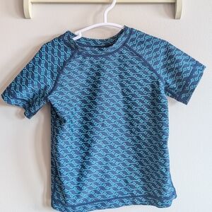 Tea Collection Aqua Geometric Kids Rashguard